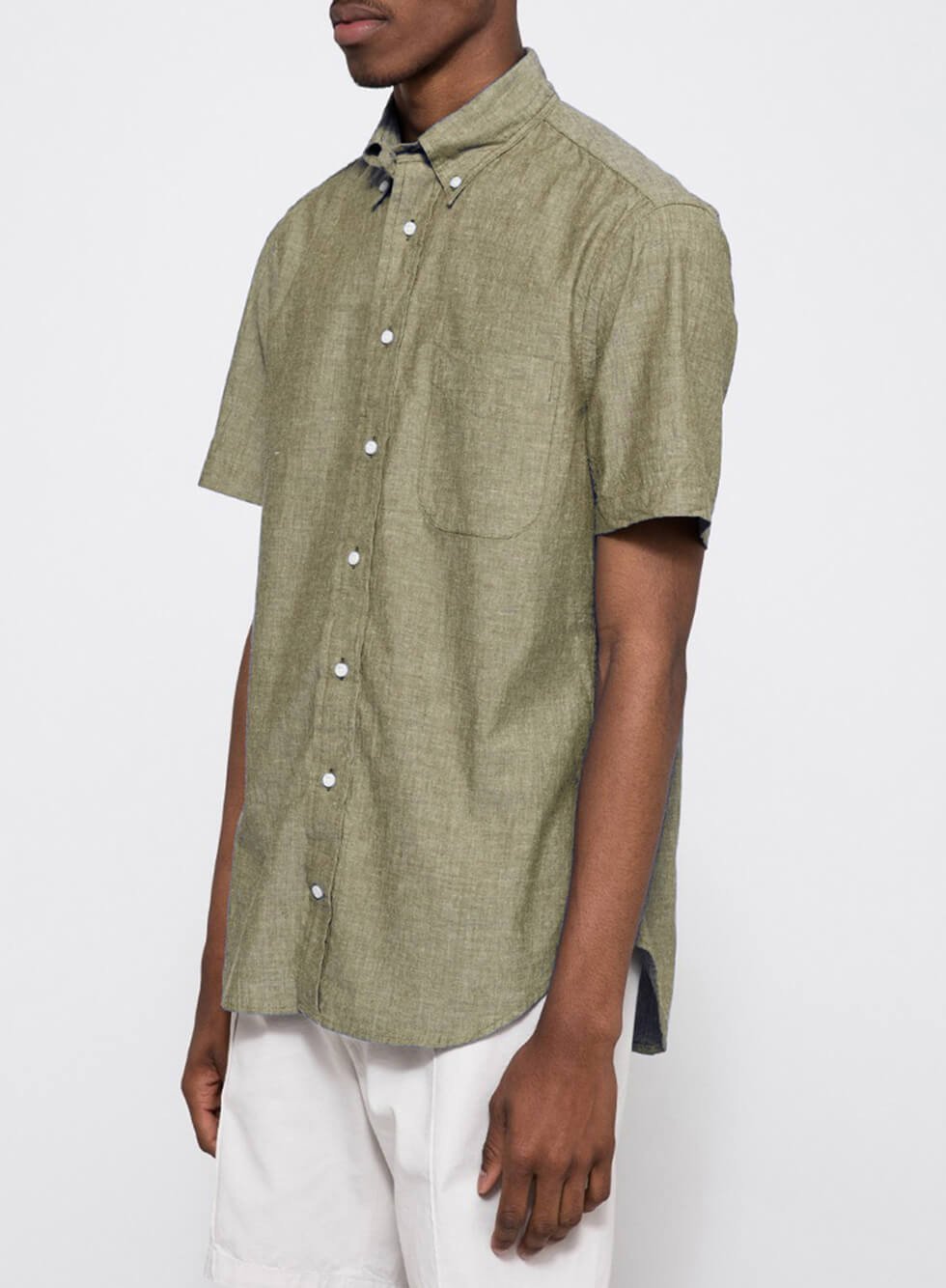 MOTO Denim Fitted Shirt MOTO Denim Fitted Shirt