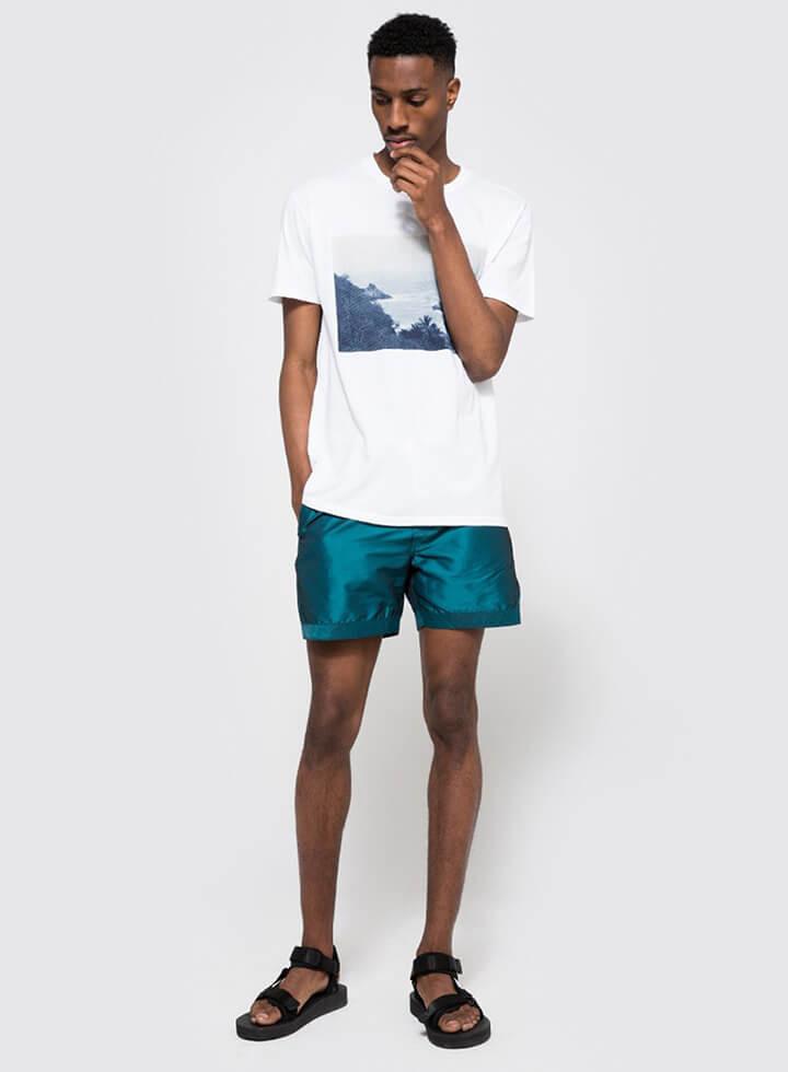 Yellow Palm Print Shorts Yellow Palm Print Shorts