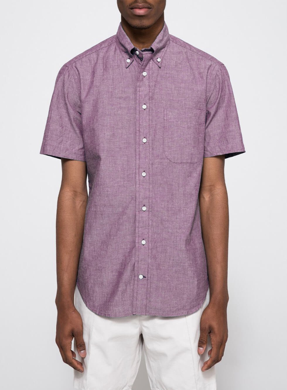 MOTO Denim Fitted Shirt MOTO Denim Fitted Shirt