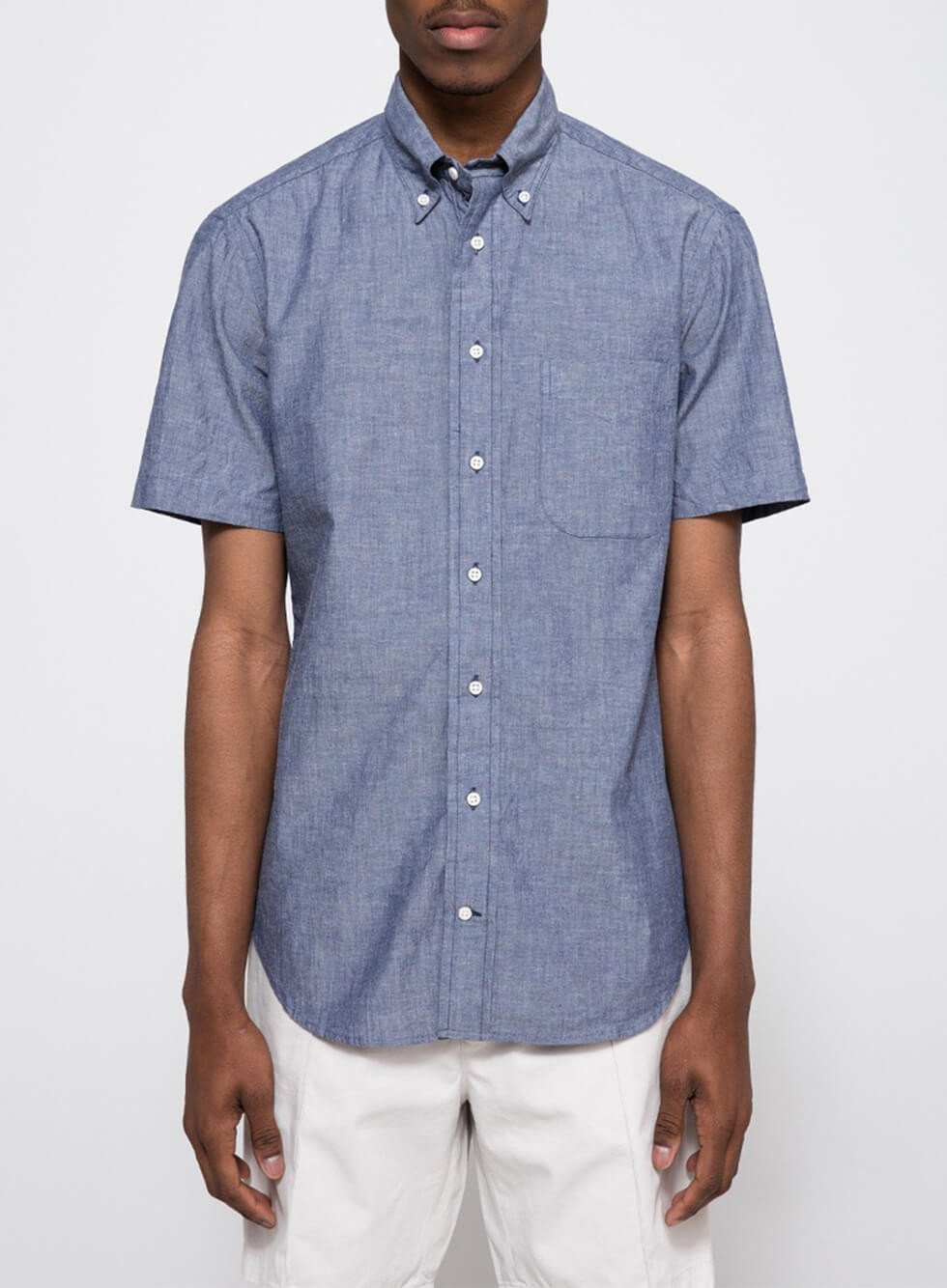 MOTO Denim Fitted Shirt MOTO Denim Fitted Shirt