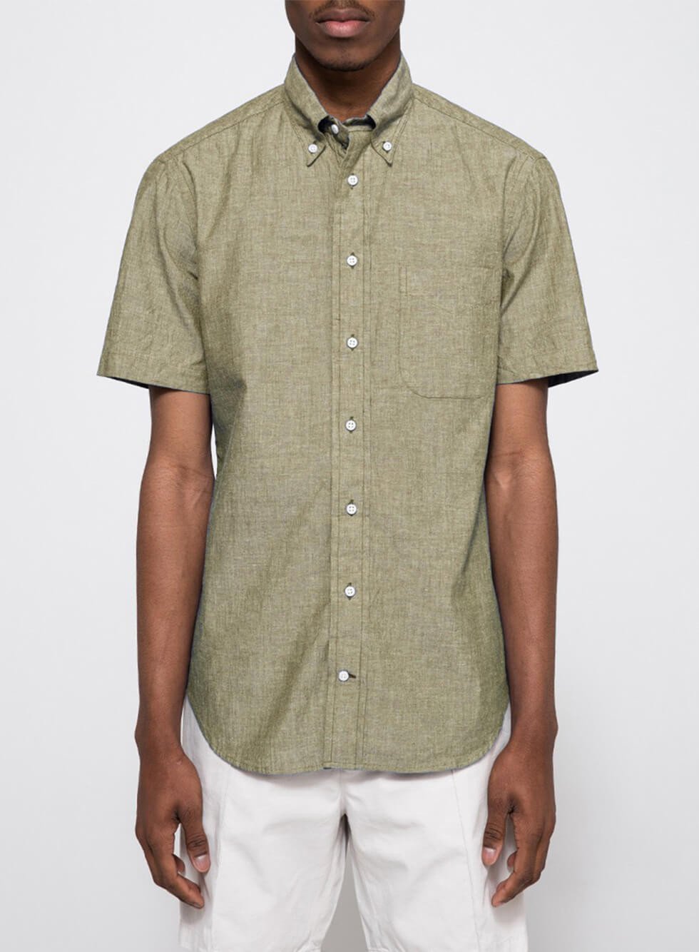 MOTO Denim Fitted Shirt MOTO Denim Fitted Shirt