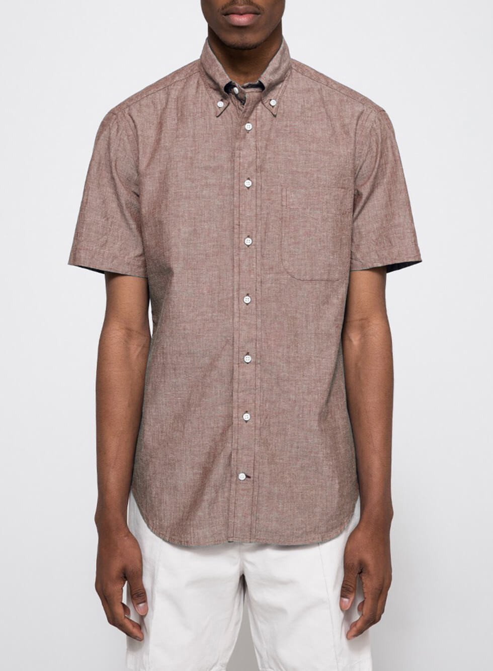 MOTO Denim Fitted Shirt MOTO Denim Fitted Shirt