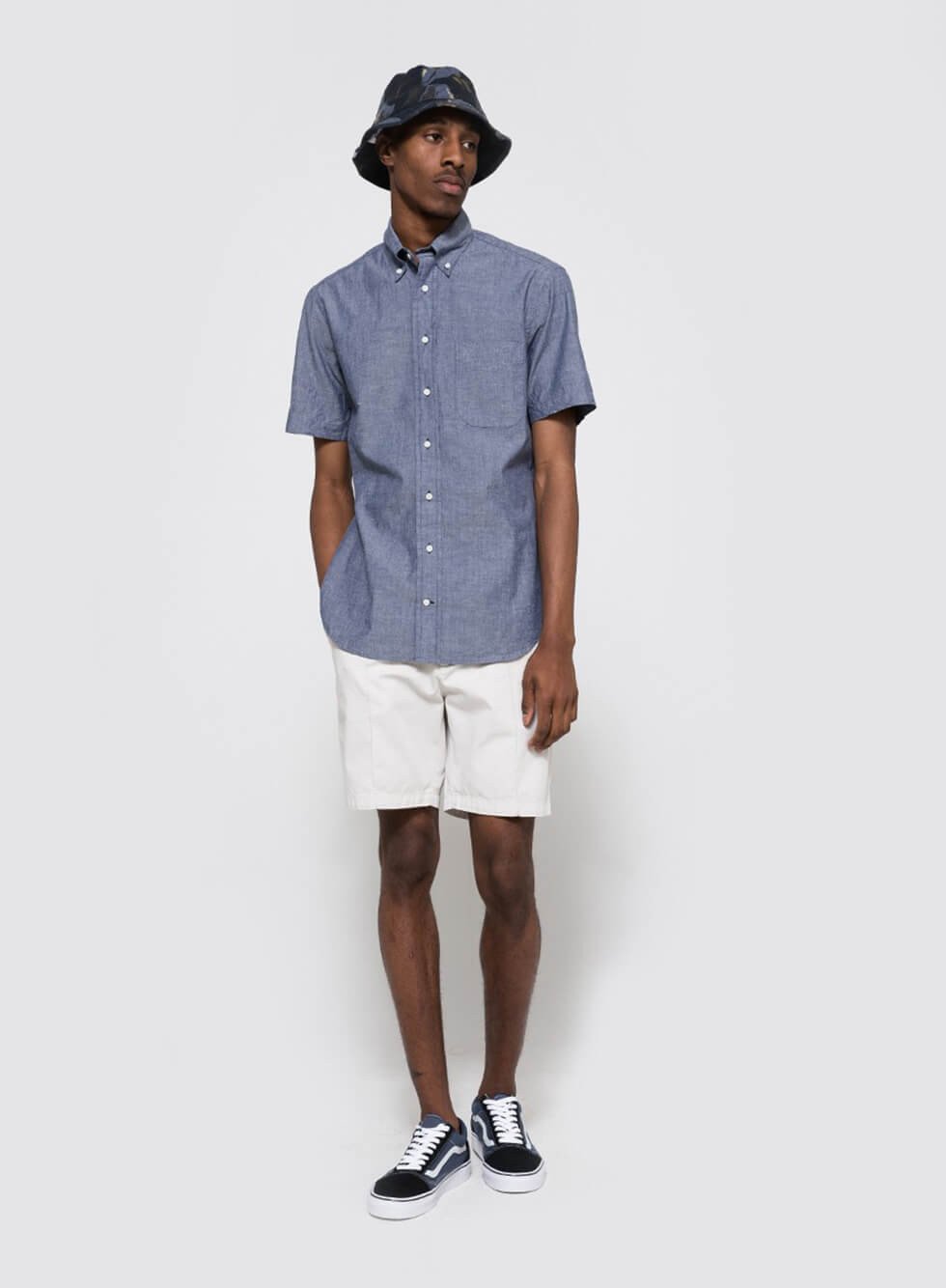 MOTO Denim Fitted Shirt MOTO Denim Fitted Shirt